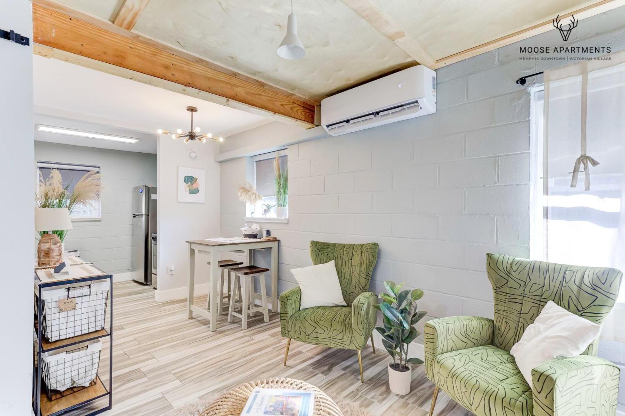 The Moose #6 - Modern Luxe Studio With Free Parking & King Bed Memphis Exterior photo
